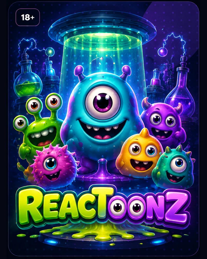 Reactoonz slot game artwork